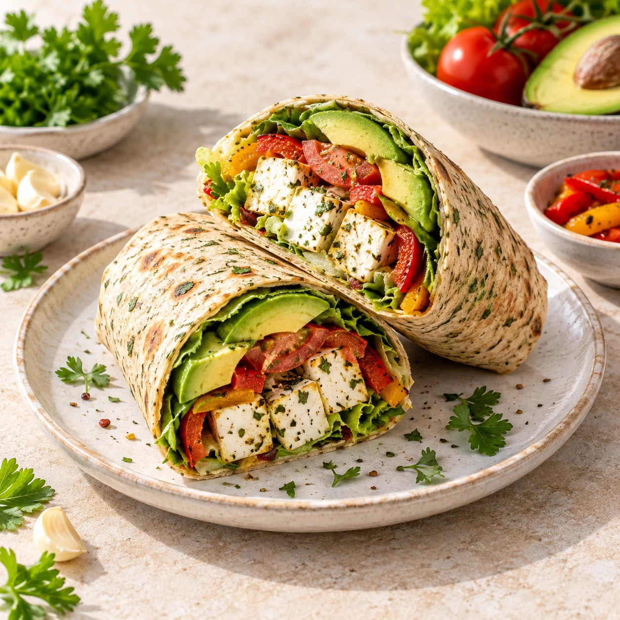 10″ Garlic & Herbs Wrap