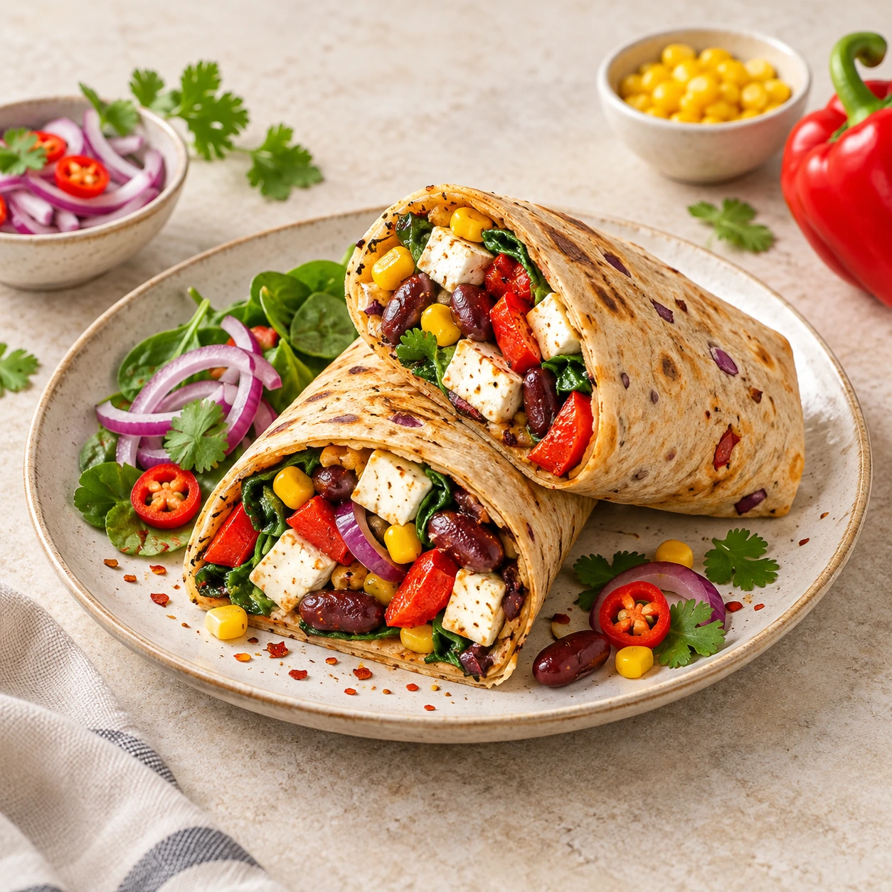10″ Onion & Chilli Wrap